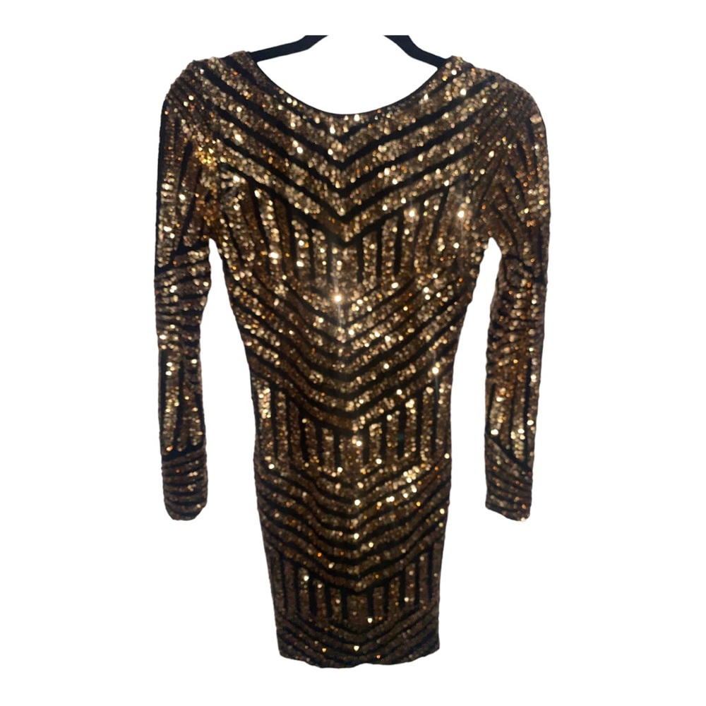 Gold & Black Elegant Dress